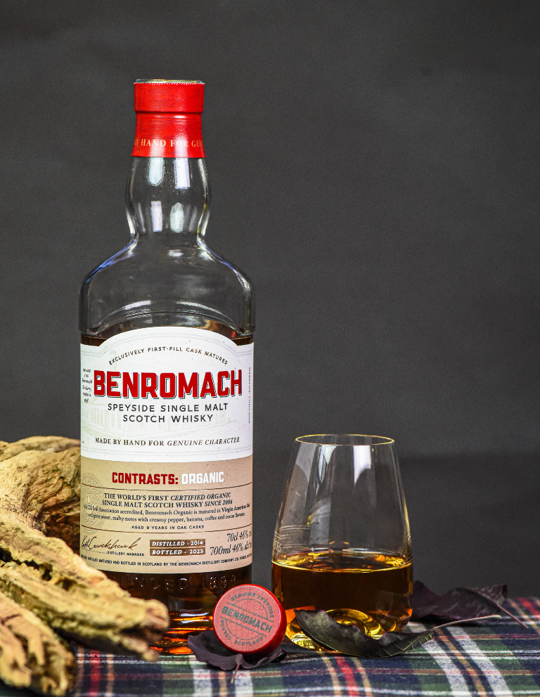 Benromach 2014 Organic Single Malt Whisky, 46%